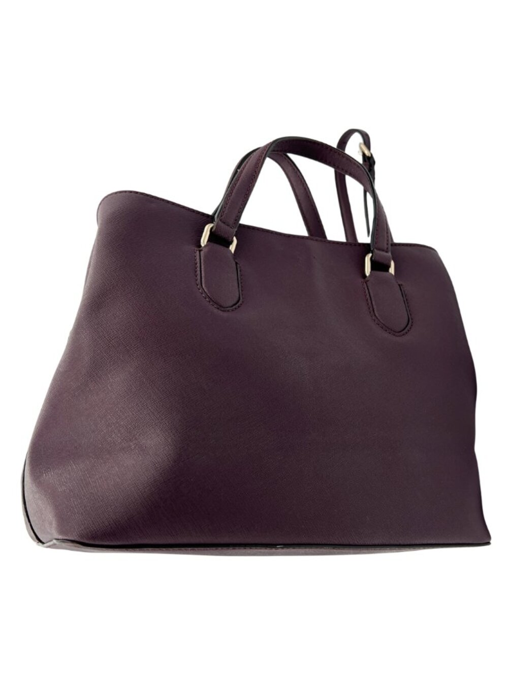 Kate Spade Laurel Way Evangelie Satchel Burgundy Saffiano Leather - Picture 3 of 14